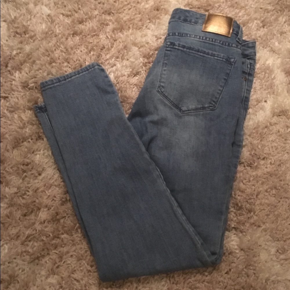 Anne Klein Missy Skinny Ankle Light Jeans Size 8